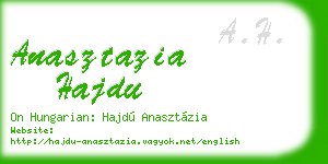 anasztazia hajdu business card
